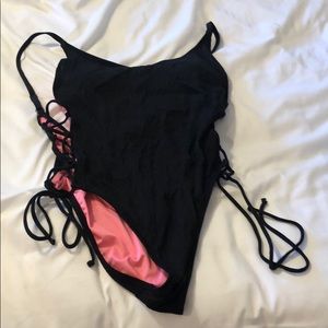VS PINK side lace up one piece